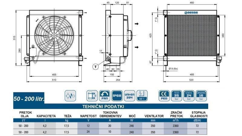 ΨΥΓΕΙΟ ΛΑΔΙΟΥ DC 24V HY05704 50-200 ΛΙΤΡΑ