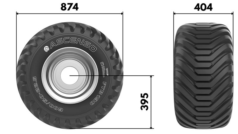400/60-15.5 ΠΝΕΥΜΑΤΙΚΟ TR 882 16PL ΜΕ ΖΑΝΤΑ 13.00X15.5