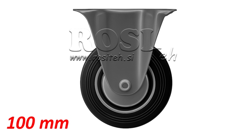 ΤΡΟΧΟΣ 100mm ΜΕ ΣΤΑΘΕΡΗ ΒΑΣΗ