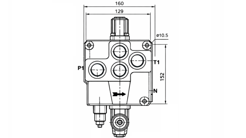 HYDRAULINEN VENTTIILI P120 - KAKSOISNOPEUS