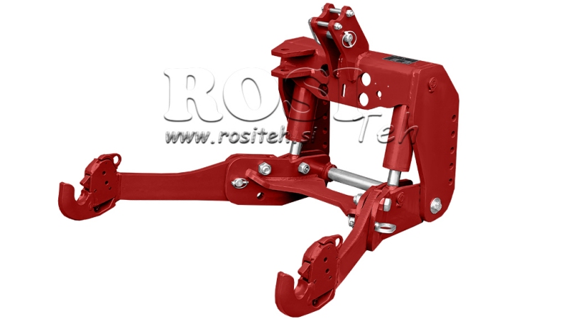 UNIVERSALE FRONTHYDRAULIK KAT 2 FÜR TRAKTOR 1500kg - ROT (RAL 3000)
