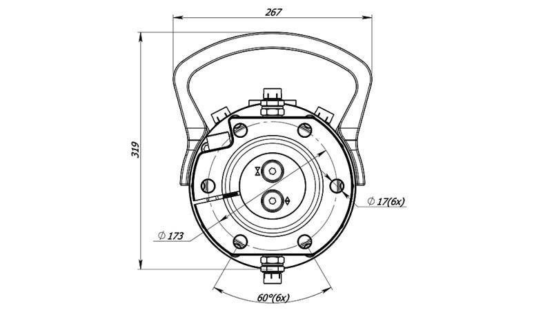 ΥΔΡΑΥΛΙΚΟΣ ΡΟΤΑΡΑΣ 12000/6000 KG ΜΕ ΦΛΑΝΤΖΑ