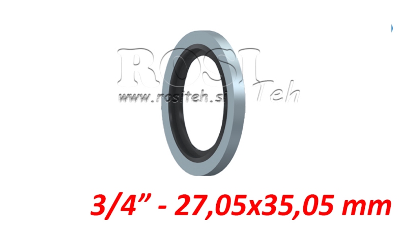 ΡΟΔΑΚΙ ΜΕ ΕΛΑΣΤΙΚΗ ΣΦΡΑΓΙΔΑ 3/4 - 27.05X35.05 MM