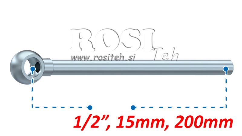 ΜΕΤΑΛΛΙΚΟΣ ΣΩΛΗΝΑΣ BANJO 15MM 1/2 200MM