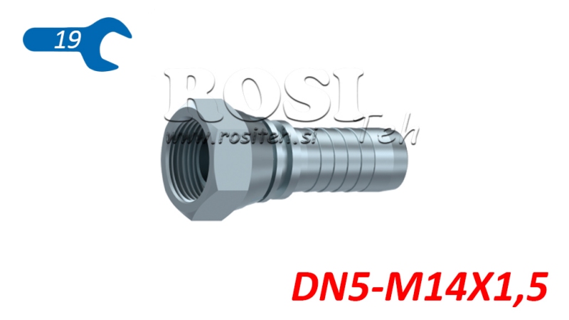 ΥΔΡΑΥΛΙΚΗ ΣΥΝΔΕΣΗ BSP ΘΗΛΥΚΗ DN5-M14X1,5
