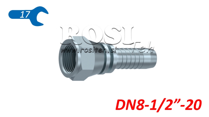 ΥΔΡΑΥΛΙΚΗ ΣΥΝΔΕΣΗ DKJ JIC74° ΘΗΛΥΚΗ DN8-1/2”-20