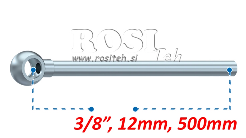 ΜΕΤΑΛΛΙΚΟΣ ΣΩΛΗΝΑΣ BANJO 12MM 3/8 500MM