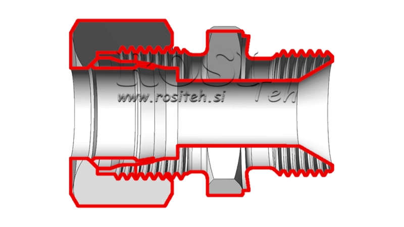 HIDRAVLIČNI DVOVIJAČNIK Z MATICO AS10-BSP3/8