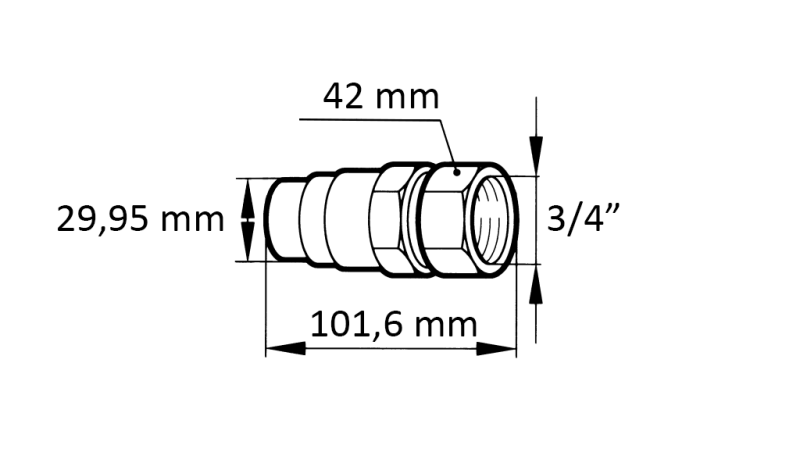 ΓΡΗΓΟΡΟΣ ΣΥΝΔΕΣΜΟΣ ΕΚΣΚΑΦΕΑ FFH ΑΡΣΕΝΙΚΟ 3/4 48MM