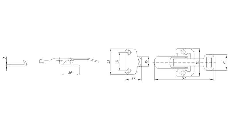 ΚΛΕΙΣΙΜΟ ΠΛΕΥΡΙΚΟΥ ΠΑΝΕΛ ΡΥΜΟΥΛΚΟΥΜΕΝΟΥ, ΤΥΠΟΥ NAPA L