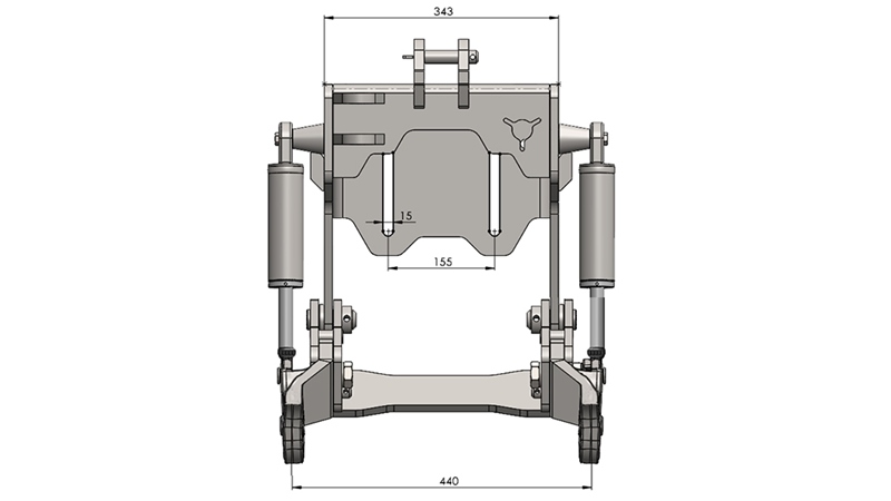ΜΠΡΟΣΤΙΝΑ ΥΔΡΑΥΛΙΚΑ UNIVERSAL KIT CAT. 1 - PROFI STANDARD ΓΙΑ ΤΡΑΚΤΕΡ 800 KG