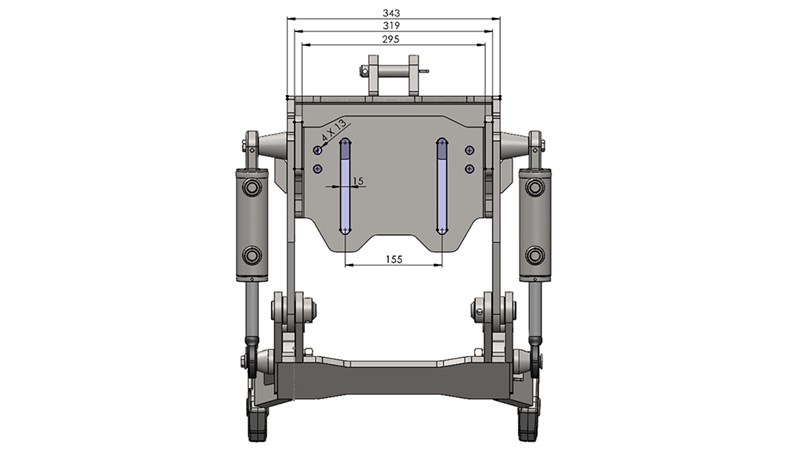 ΜΠΡΟΣΤΙΝΑ ΥΔΡΑΥΛΙΚΑ UNIVERSAL KIT CAT. 1 - PROFI STANDARD ΓΙΑ ΤΡΑΚΤΕΡ 800 KG