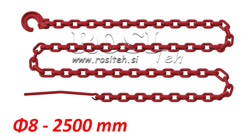 LESNICKÝ ŘETĚZ VELIKOST 8-2500MM