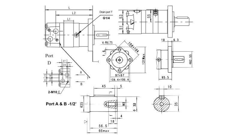 ΥΔΡΑΥΛΙΚΟΣ ΚΙΝΗΤΗΡΑΣ MS 125 ECO (ALSG3-125)