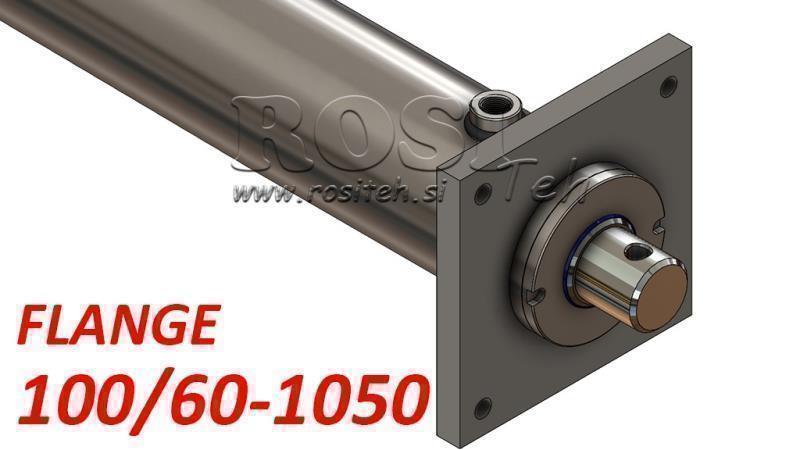 υδραυλικός κύλινδρος με πλάκα στήριξης 100/60-1050