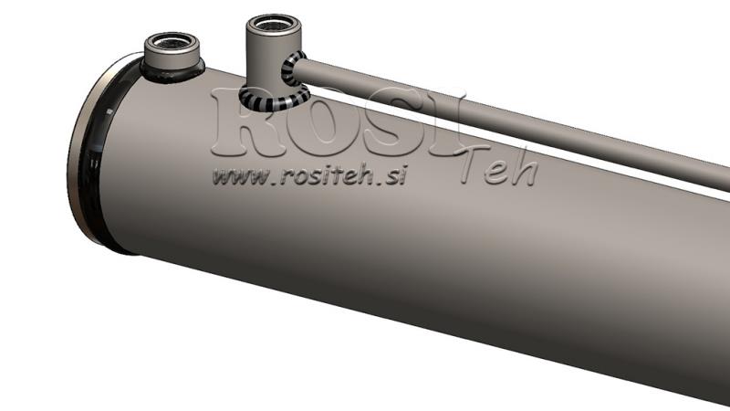 HYDRAULISYLINTERI HALKOMAKONEESEEN KIINNITYSLEVYLLÄ100/60-1050 - YLÄLIITÄNTÄ