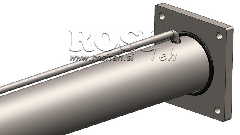 HYDRAULISYLINTERI HALKOMAKONEESEEN KIINNITYSLEVYLLÄ100/60-1050 - YLÄLIITÄNTÄ