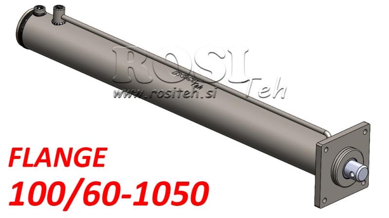 HYDRAULISYLINTERI HALKOMAKONEESEEN KIINNITYSLEVYLLÄ100/60-1050 - YLÄLIITÄNTÄ