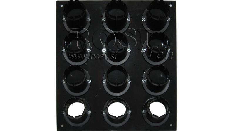 Montážní panel pro skladování čelistí