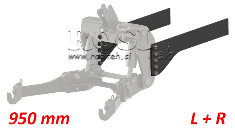 ΚΑΘΟΛΙΚΗ ΚΟΝΣΟΛΑ ΣΤΕΡΕΩΣΗΣ ΓΙΑ ΕΜΠΡΟΣΘΙΑ ΥΔΡΑΥΛΙΚΑ ΤΡΑΚΤΟΡΑ CAT. 2 & CAT. 3 (950 mm)