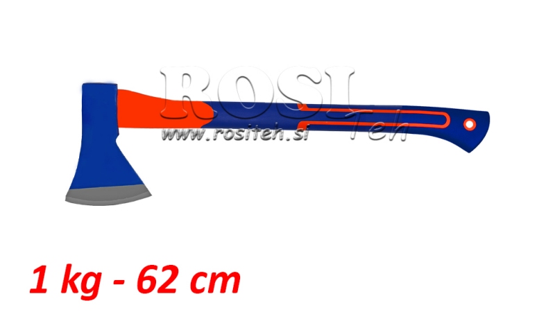 TOPOR CU MÂNER DIN CARBON - 1 kg - 62 cm