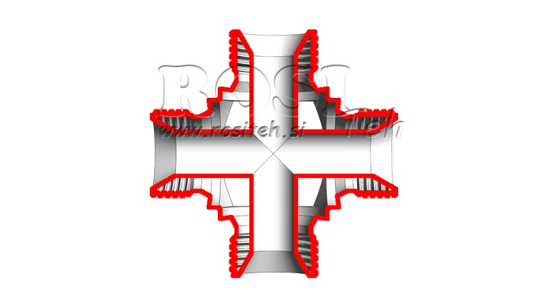 ΥΔΡΑΥΛΙΚΟΣ Τ ΚΟΝΕΚΤΟΡ BSP ΑΝΔΡΙΚΟΣ ΣΤΑΥΡΟΣ 1/2