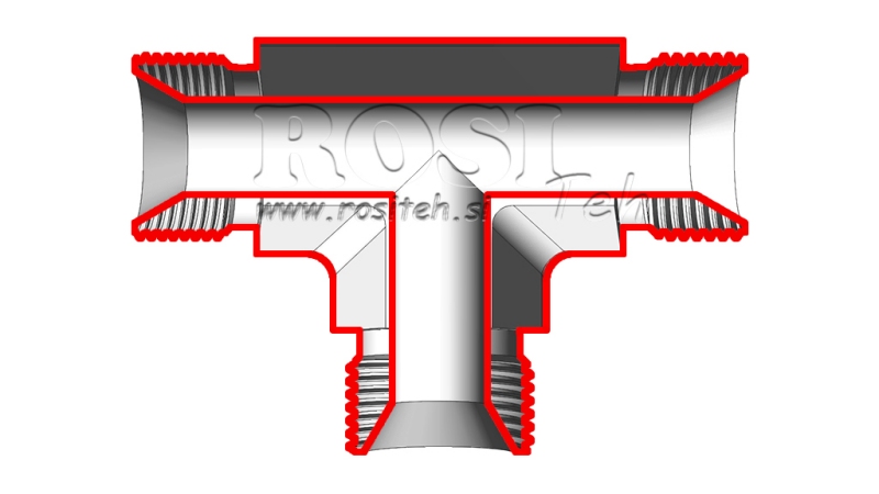 ΥΔΡΑΥΛΙΚΟ Τ ΤΕΜΑΧΙΟ BSP ΑΝΔΡΙΚΟ-ΑΝΔΡΙΚΟ 1/2