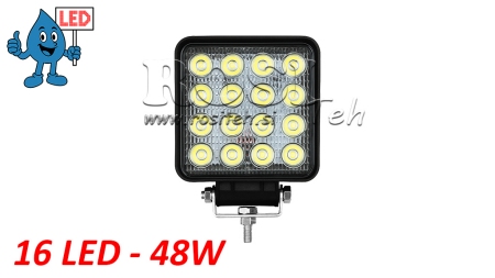 LED PRACOVNÍ SVĚTLO - SVĚTLO 16 LED 48W 12V-24V