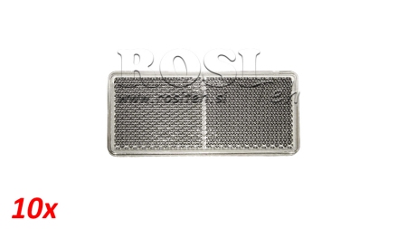 ΟΡΘΟΓΩΝΙΟΣ ΑΝΑΚΛΑΣΤΗΡΑΣ ΛΕΥΚΟΣ 105X48 (10ΤΕΜ)