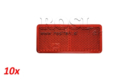 ΟΡΘΟΓΩΝΙΟΣ ΑΝΑΚΛΑΣΤΗΡΑΣ ΚΟΚΚΙΝΟΣ 105X48 (10ΤΕΜ)