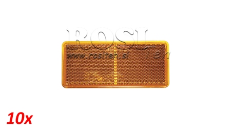 ΟΡΘΟΓΩΝΙΟΙ ΑΝΑΚΛΑΣΤΗΡΕΣ ΠΟΡΤΟΚΑΛΙ 105X48 (10ΤΕΜ)