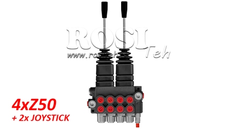 VANĂ HIDRAULICĂ 4XZ50 + 2X JOYSTICK