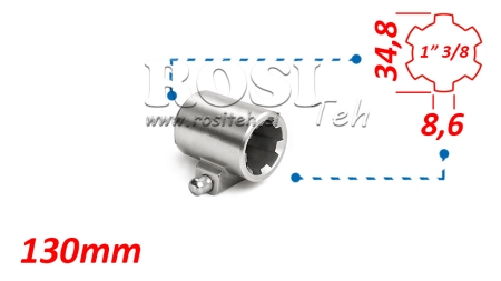 KARDANADAPTERI TAPILLA 1-3/8 (130 mm)