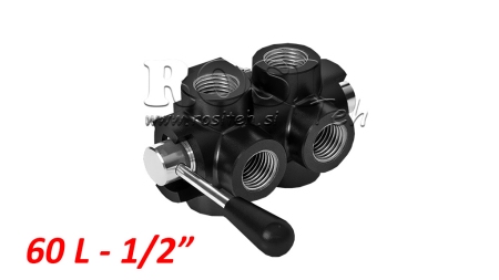 ΧΕΙΡΟΚΙΝΗΤΗ ΒΑΛΒΙΔΑ 6 ΘΕΣΕΩΝ DF 1/2 - 60LIT