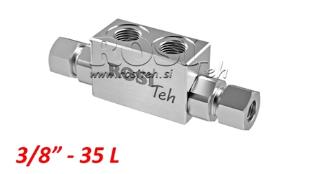 BLOCK VALVE VBPDE 3/8 - 35LIT