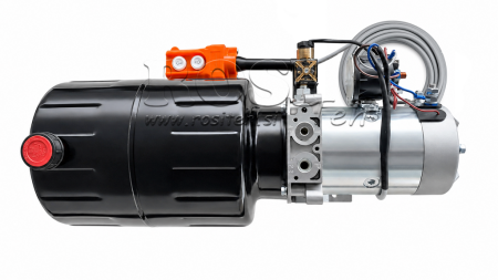 MINI HYDRAULISK POWER-PACK 24V DC - 2.2kW = 2.1cc - 8 lit - enfase montering (metall)