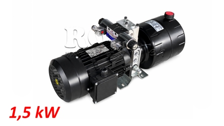 MINI HYDRAULISK POWER-PACK 380V AC (1.5 kW) - 5.8 cc - 8.2 lit/min - tank 6 lit