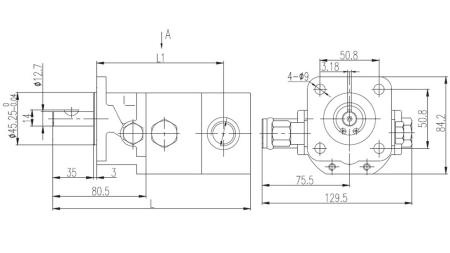POMPA IDRAULICA HI-LO 16GPM 12,9 ccm + 4,1 ccm DESTRA