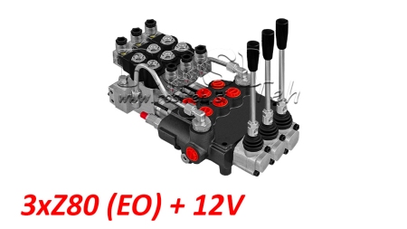 ELEKTRO-ROČNI HIDRAVLIČNI VENTIL MONOBLOK 3xZ80