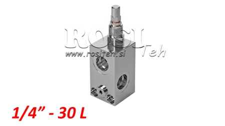 REGOLATORE DI PRESSIONE IDRAULICA VMP 1/4 10-180 BAR - 30lit