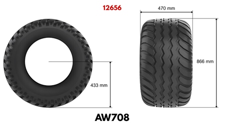 19,0/45-17 ΕΛΑΣΤΙΚΌ AW708 (14 PR)