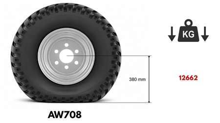 400/60-15,5 ΕΛΑΣΤΙΚΌ AW708 (16 PR) ΜΕ ΖΆΝΤΑ 13,00 x 15,5