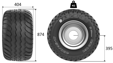 400/60-15,5 ΠΝΕΥΜΑΤΙΚΑ AW708 16PL S ΠΛΑΤΙΣΤΣΕΜ 13,00X15,5