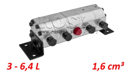 ΥΔΡΑΥΛΙΚΟΣ ΔΙΑΧΩΡΙΣΤΗΣ ΡΟΗΣ ΓΕΩΜΕΤΡΙΑΣ 4/1 (3-6.4 LIT - MAX.240BAR) 1.6CC/SEG