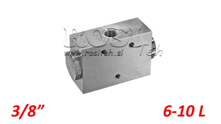 HYDRAULIK DISTRIBUTIONSVENTIL FLÖDE V1022 DFL 6-10 LIT - 3/8 - 250 BAR (MAX.300 BAR) METAL