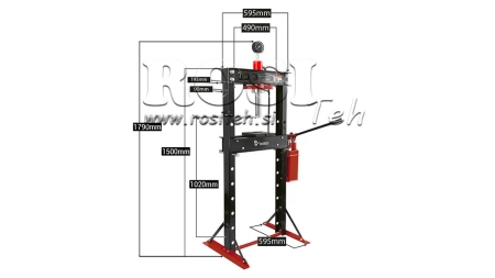 ΥΔΡΑΥΛΙΚΗ ΠΙΕΣΗ ΕΡΓΑΣΤΗΡΙΟΥ ΓΙΑ ΡΟΥΛΕΜΑΝ 20T - ΔΙΠΛΗΣ ΤΑΧΥΤΗΤΑΣ