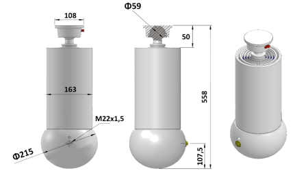 ΤΗΛΕΣΚΟΠΙΚΌΣ ΚΎΛΙΝΔΡΟΣ - MEILLER KIPPER - 5 ΒΑΘΜΊΔΕΣ 163 mm 15 ton - ΔΙΑΔΡΟΜΉ 1650 mm