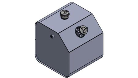 ΜΕΤΑΛΛΙΚΗ ΔΕΞΑΜΕΝΗ ΚΑΠΑΚΙ 150 Λίτρα 600x600x500mm