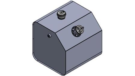 ΜΕΤΑΛΛΙΚΗ ΔΕΞΑΜΕΝΗ ΚΑΠΑΚΙ 250 Λίτρα 600x600x800mm