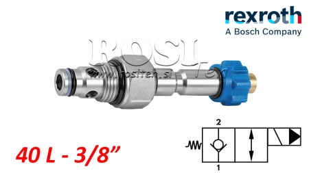 ΥΔΡ. ΚΛΕΙΣΤΟΣ ΗΛΕΚΤΡΟΜΑΓΝΗΤΙΚΟΣ ΕΛΕΓΧΟΣ ΓΙΑ 2-ΔΡΟΜΟ ΒΑΛΒΙΔΑ REXROTH 3/8 40-LIT